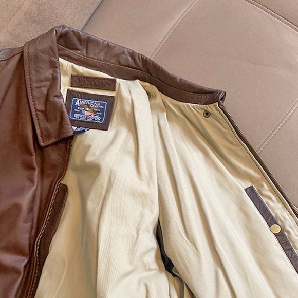 Mens XL Genuine Leather Jacket - Picture 2 of 2